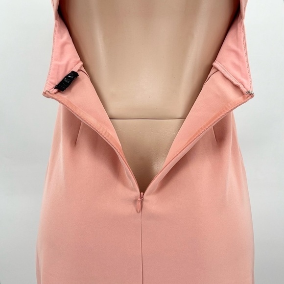 Revolve NBD Leo Open Back Halter Peachy Pink Midi Dress XS - Picture 7 of 10